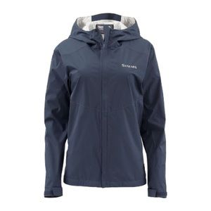 Simms fishing blue rain jacket waterproof lightweight